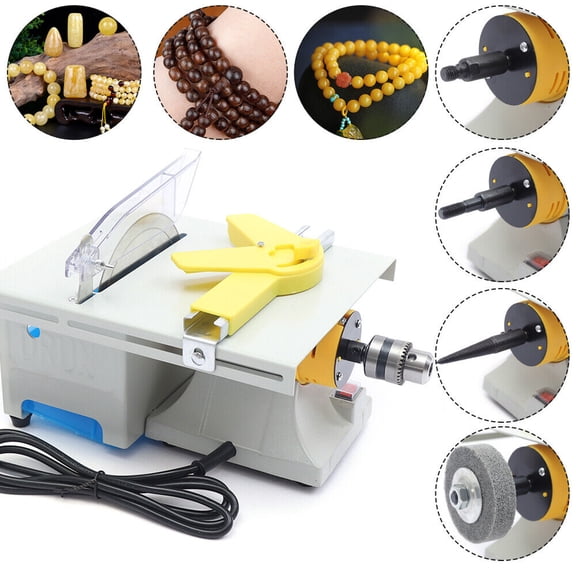 Mini Gem Polishing Machine  0-10000 RPM Flex Shaft, Lapidary Saw & Grinder