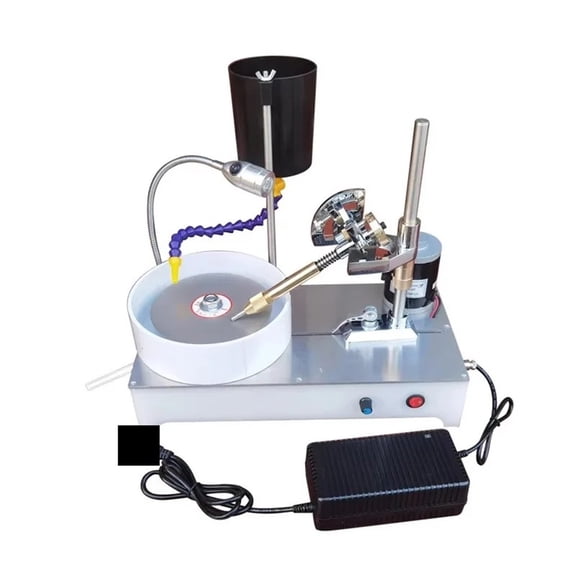 Mini Gemstone Grinding Faceting Machine Faceted Jewelry Polishing Machine Polisher Flat Grinder Lapidary Machine 120W 2800RPM ,Easy to Use