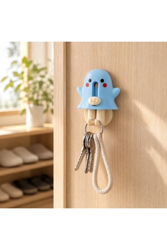 Mini Ghost Box Opener with Cutter and Hook, Portable Unboxing Tool for Cutting Tape & Carrying Packages, Perfect Keychain Accessory for Office, Home, Travel
