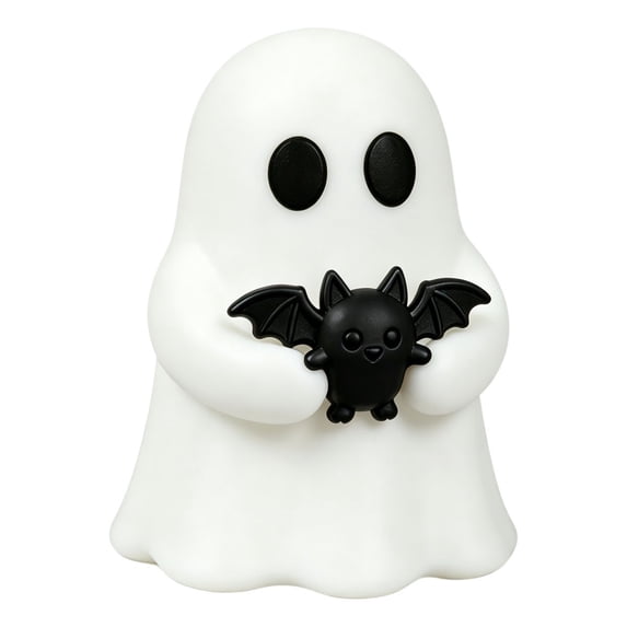 Mini Ghost Figurines, Halloween Luminous Ghost Ornament, Cute and Spooky, Glow-In-The-Dark Halloween Tree Decorations, Desktop Decoration for Home Office, Party, and Holiday Display