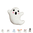 thumbnail image 1 of Mini Ghost Stuffed Animal, Bedtime Soft Plush Toy Halloween Ghost Plushies, Cute Weighted Stuffed Animals, Multiple Expressions Ghost Plush Doll Holiday Decor Gifts for Kids F, 1 of 5