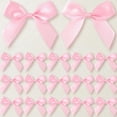 thumbnail image 1 of Mini Gift Wrap Bows, Self-Adhesive Satin Ribbon Crafts Bow, Premade Bowknot for Party Decoration Gift Wrapping- Pink, 1 of 4