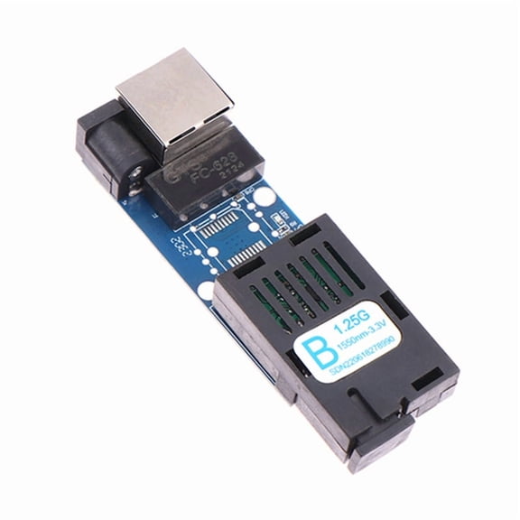 Mini Gigabit Fiber Optical Media Converter 10/100/1000Mbps Single Mode 3Km UPC/ SC-Port Style:B