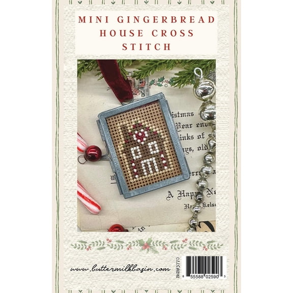 Mini Gingerbread House Cross Stitch