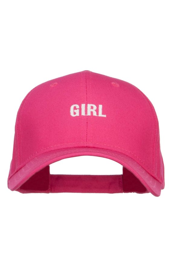 Mini Girl Embroidered Cotton Cap - Hot Pink OSFM