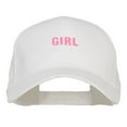 thumbnail image 1 of Mini Girl Embroidered Cotton Cap - White OSFM, 1 of 5