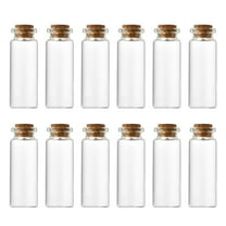 Mini Glass Bottles, 10ml Small Glass Bottles, Vials Cork Stoppers, Spell Jars DIY Message Decoration Mini Vials for Party, Art Crafts, DIY Projects, Wedding Favors
