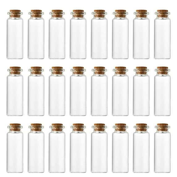 Mini Glass Bottles under $5! Xqxayjr Small Glass Bottles with Cork Stoppers, 10ml Mini Vials for Wedding Favors, DIY Crafts, Essential Oils, and Spices