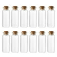 thumbnail image 1 of Mini Glass Bottles under $5! Xqxayjr Small Glass Bottles with Cork Stoppers, 10ml Mini Vials for Wedding Favors, DIY Crafts, Essential Oils, and Spices, 1 of 9