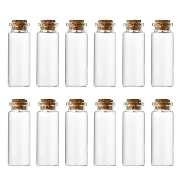 Mini Glass Bottles under $5! Xqxayjr Small Glass Bottles with Cork Stoppers, 10ml Mini Vials for Wedding Favors, DIY Crafts, Essential Oils, and Spices