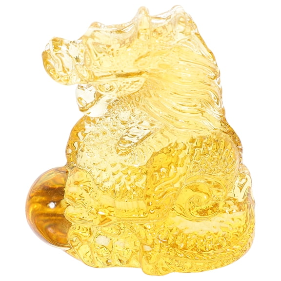 Mini Glass Dragon Figurine Desktop Glass Dragon Statue Glass Animal Ornament Home Decor