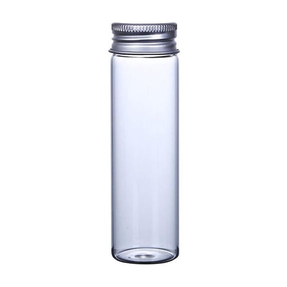 Mini Glass Jars with Lids, Transparent Sealed Bottles for Candy, Medicines, Small Household Packing, 1.69Fl Oz