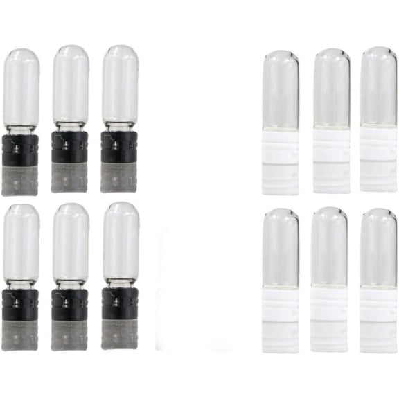 Mini Glass Vials 2ml Refillable Round Bottom Bottles with Caps Clear Sample Containers Set of 40