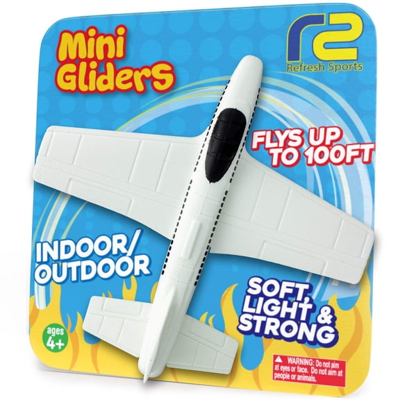Mini Gliderâ„¢ Foam Airplane - White - Refresh Sports