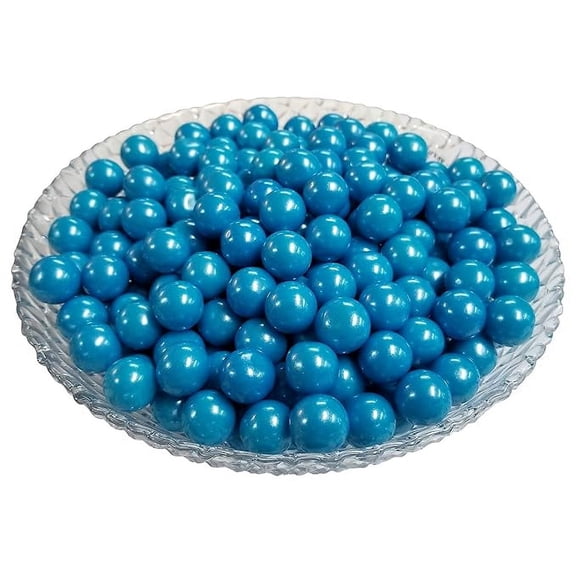 Mini Glimmer Gumballs 0.5 Inch (Blue, 2 Pounds)