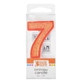 thumbnail image 1 of Mini Glitter Numeral Candle 1.75" Orange - 7, 1 of 1