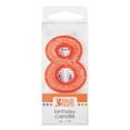 thumbnail image 1 of Mini Glitter Numeral Candle 1.75" Orange - 8, 1 of 1
