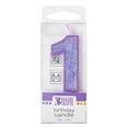 thumbnail image 1 of Mini Glitter Numeral Candle 1.75" Purple - 1, 1 of 1