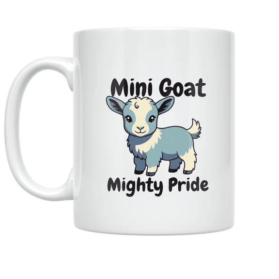 Mini Goat Mighty Pride - Mini Goat Parent - 11 oz Ceramic Coffee Mug