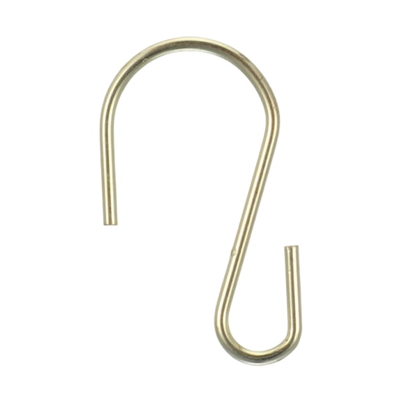 Mini Gold Metal S Shaped Hooks For Hanging Jewelry Small Kitchenware Potted Plants Wire Hanger Connectors Ornament Hooks Gold 2.6 CM