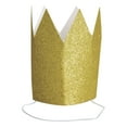 thumbnail image 1 of Mini Gold Paper Crowns, 4ct, 1 of 4