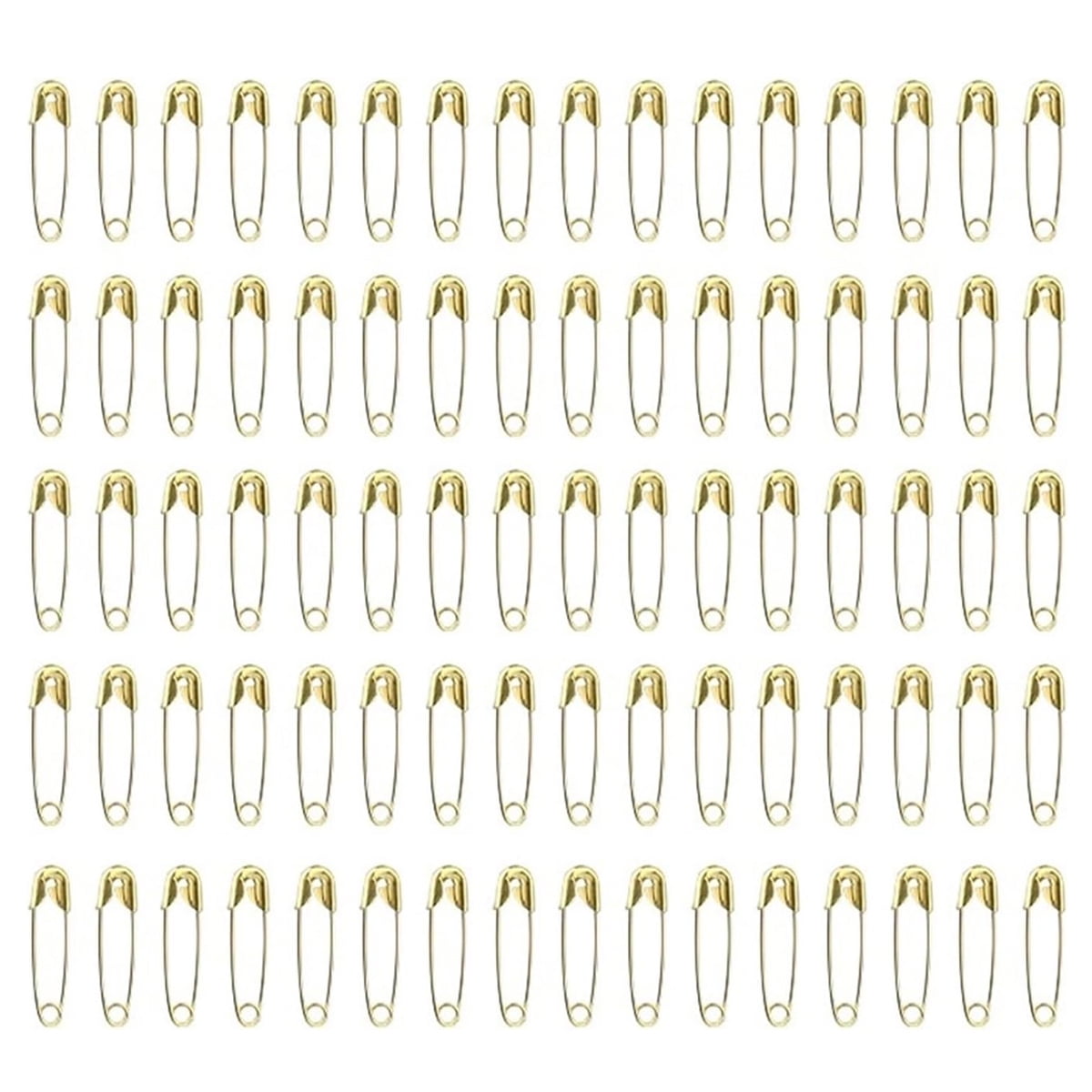 Mini Gold Safety Pins, 22mm Small Dress Pin, Stainless Steel Art Craft Pins, Tiny Tag Pins For Clothes Sewing(100 Pcs, Gold)
