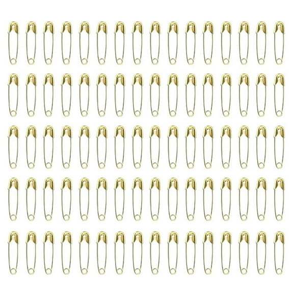 Mini Gold Safety Pins, 22mm Small Dress Pin, Stainless Steel Art Craft Pins, Tiny Tag Pins For Clothes Sewing(100 Pcs, Gold)