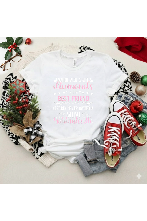 Mini Goldendoodle Cute Dog Lover Small Breed Pet Humor Unisex T-Shirt V12173 up to size 5XL