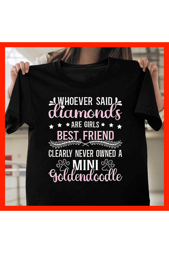 Mini Goldendoodle Dog Lover T-Shirt, Best Friend Pet Owner Gift A841, for Unisex, Up to Size 5XL