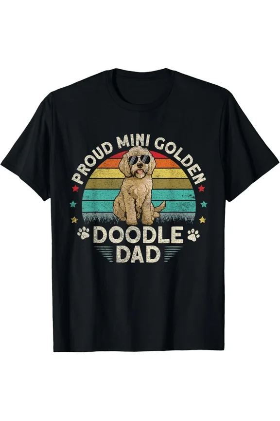 Mini Goldendoodle Proud Dog Dad T-shirt