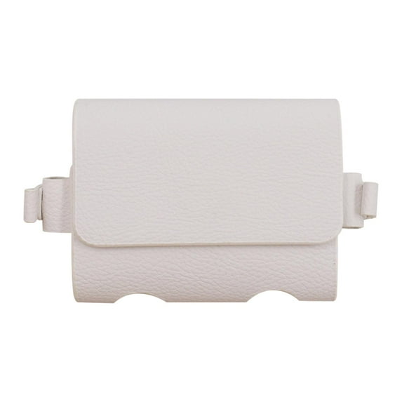 Mini Golf Ball Bag Organizer Container Belt Waist Bag Carry Pouch Ball Carrier Case Golfers Gift Unisex Holder Outdoor Sports Accessories White