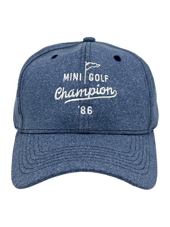 Mini Golf Champion Hat Funny Retro Putt Putt Champ Graphic Cap