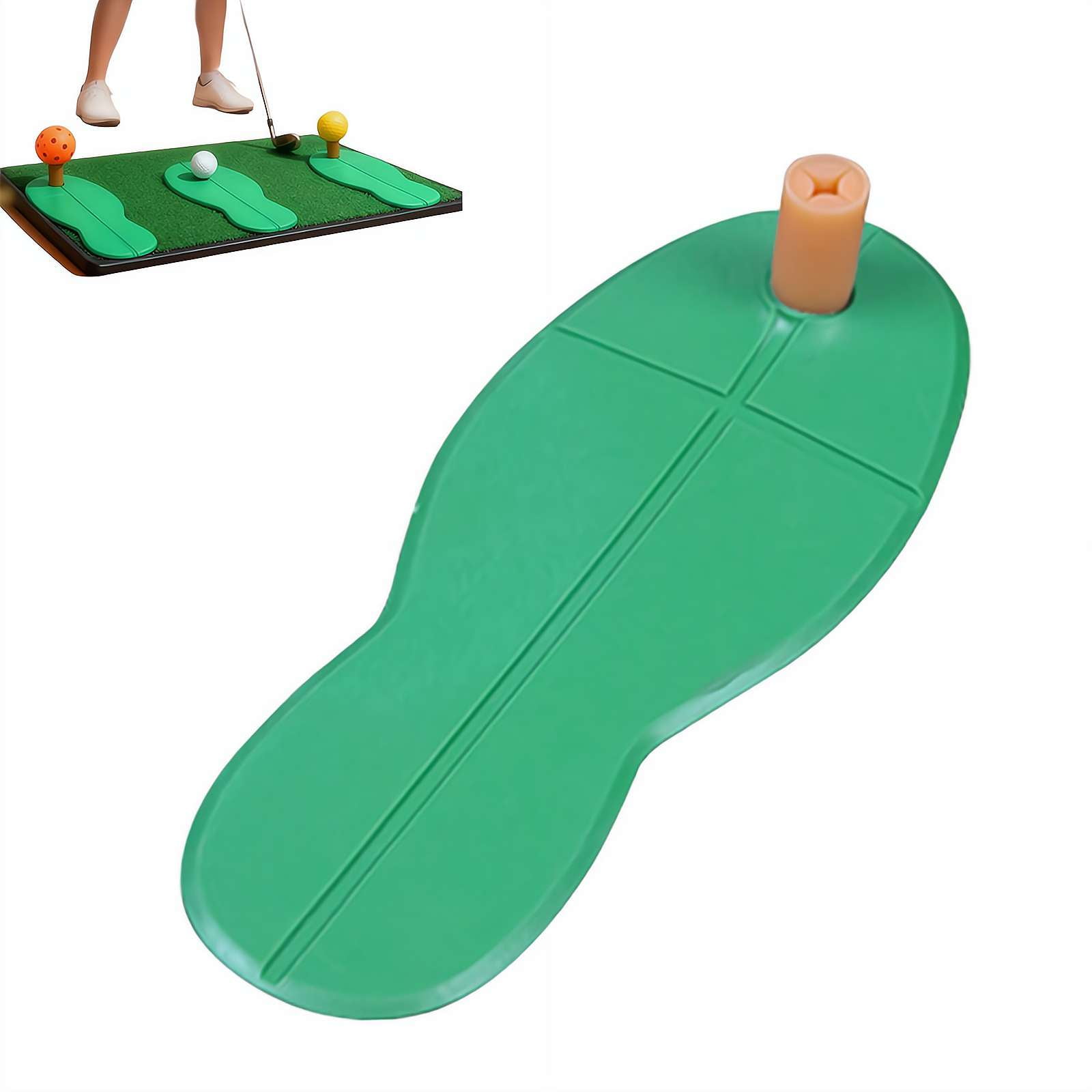 Mini Golf Practice Hitting Mat Compact Swing Trainer with Tee Hole ...