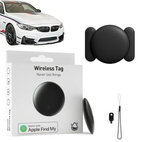 Mini Gps Tracker for Vehicles,Car Tracker Device Hidden,Anti-Theft Vehicle Tracking Device Work with Magnetic Waterproof Case,Running in Apple Find My App (Ios Only) No Subscription