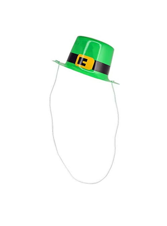 Mini Green Leprechaun Top Hats for St. Patrick's Day - Pack of 12