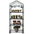 thumbnail image 1 of Mini Greenhouse 4 Tier, 27x18x63 Inch Portable Plant Greenhouse, Black, 1 of 7