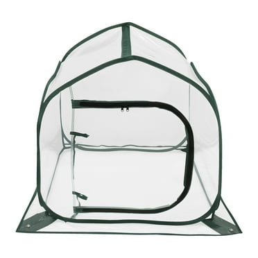Mini Greenhouse for Indoor Outdoor Transparent Foldable Plant Greenhouse Large Space Heat Preservation Flowers Greenhouse With Zipper Closure for Backyard Gardens