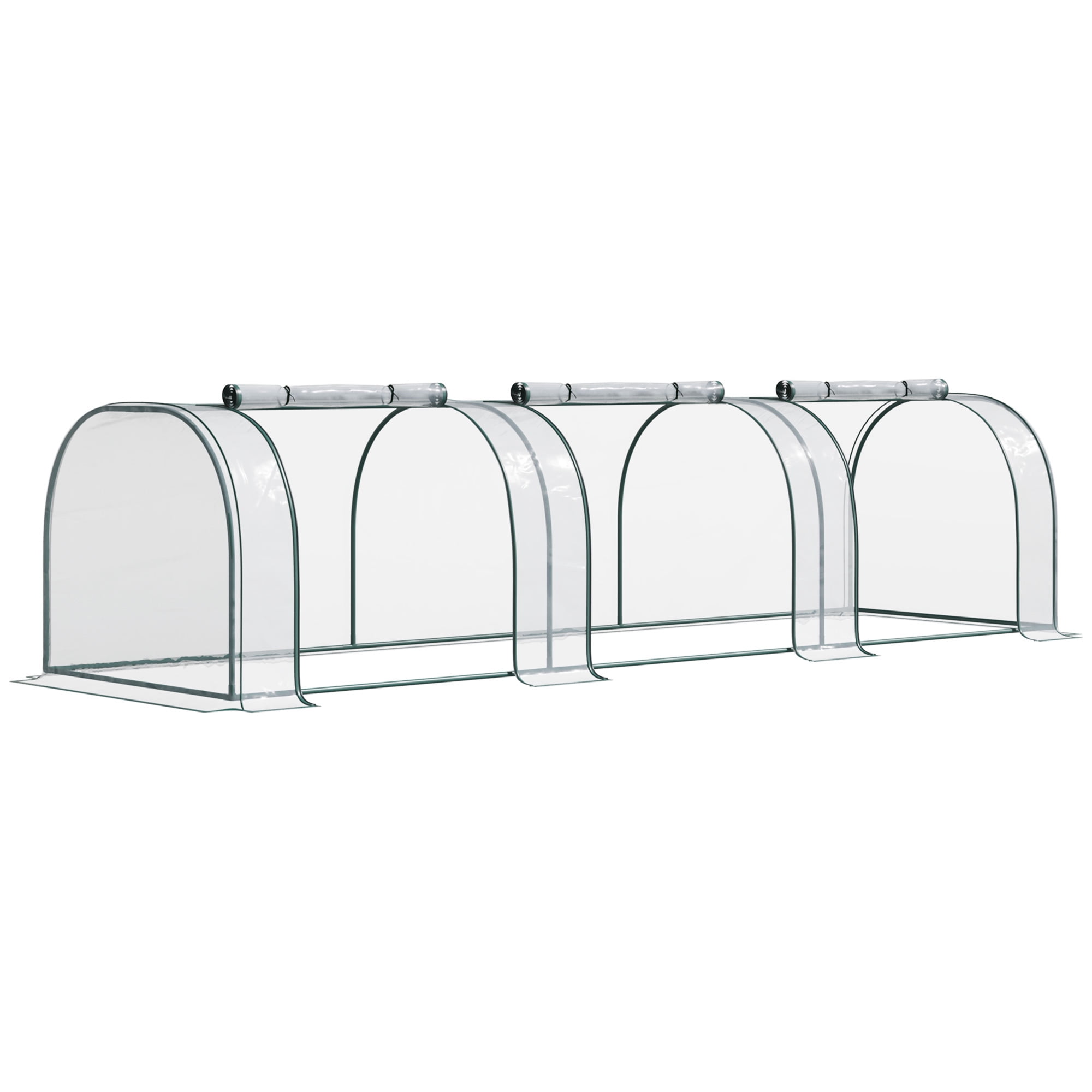Mini Greenhouse, Portable Tunnel Green House with Roll-Up Zippered Doors, UV Waterproof Cover