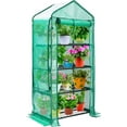 thumbnail image 1 of Mini Greenhouse with Screen Roof, Ohuhu Upgraded Portable 4 Tier Small Greenhouses for Outdoors Indoor with Reelable Door, Heavy Duty Plastic Green House for Outside Garden Patio Yard Porch Balcony, 1 of 6