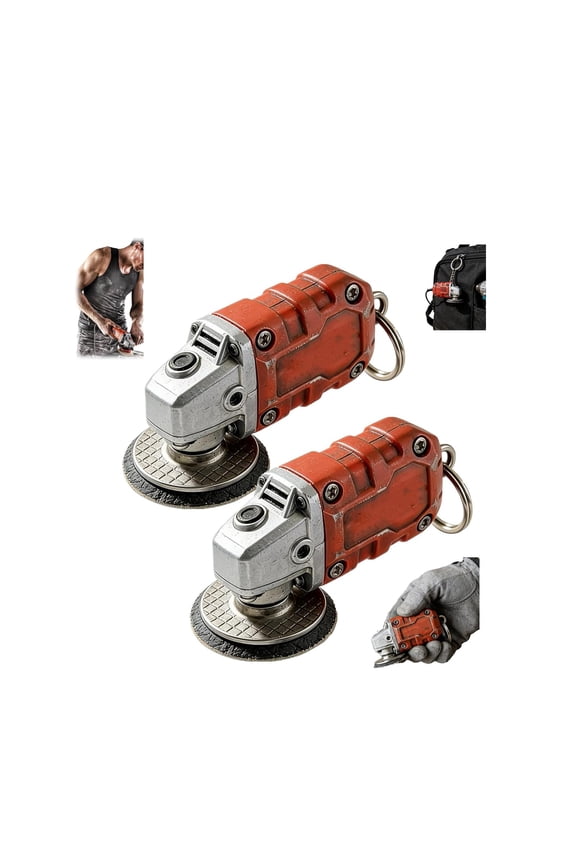 Mini Grinder Keychain,Little Sander Keychains,Realistic Grinding Tool Keychain Pendant Keyring for Tool Lovers,Backpack Accessories Bag Purse Gift for Hardware Enthusiast Gift