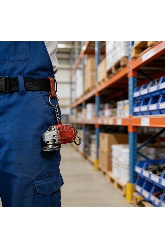 Mini Grinder Keychain, Realistic Grinding Tool Keychain Pendant Collectible Polishing Tool Pendant, Gift for Dad, Friends, Man,Tool Lovers2026