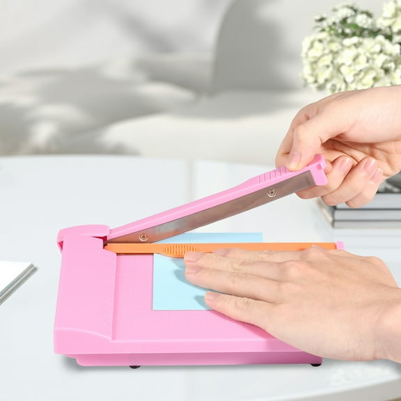 Mini Guillotine Paper Cutter for Crafts Portable Mini Paper Trimmer Precise Cutting for Photos Cards Scrapbooking Office Home