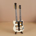 thumbnail image 1 of Mini Guitar Miniature Model Electric Bass Electric Guitar Model Miniature Wooden Mini Musical Instrument Model Collection (Style 13,15cm), 1 of 7
