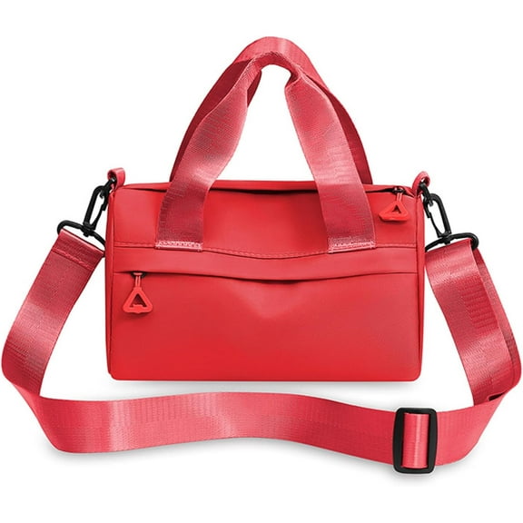 Mini Gym Bag, Small Sling Bag for Women, Adjustable Womens Gym Bag, Tote Bag for Women, Small Duffle Bag for Women (Red)