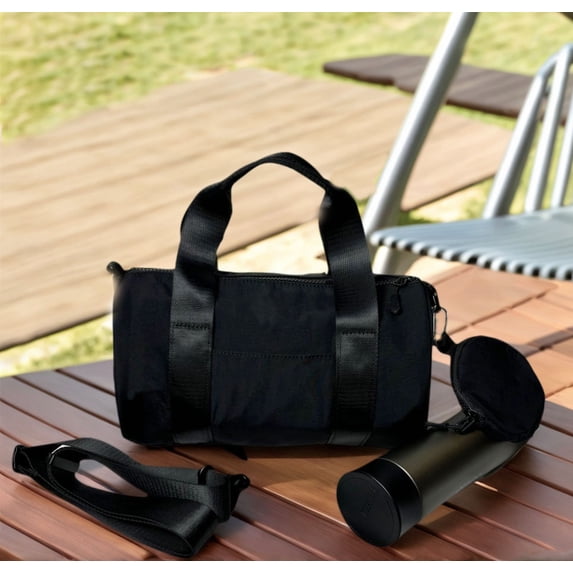 Mini Gym Bag for Women Cute Small Duffle Bag with Pendant bag Workout Sport Bags Dance,Fitness,Yoga