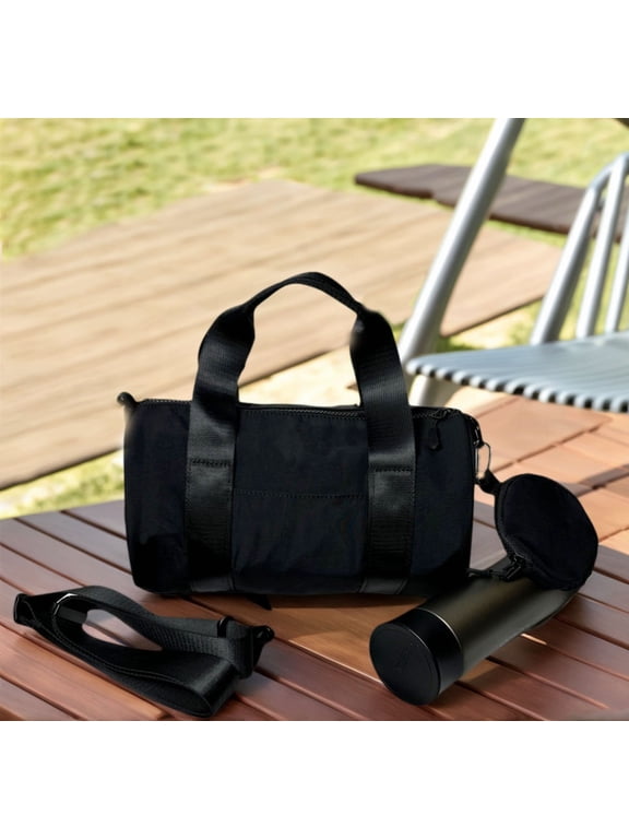 Mini Gym Bag for Women Cute Small Duffle Bag with Pendant bag Workout Sport Bags Dance,Fitness,Yoga