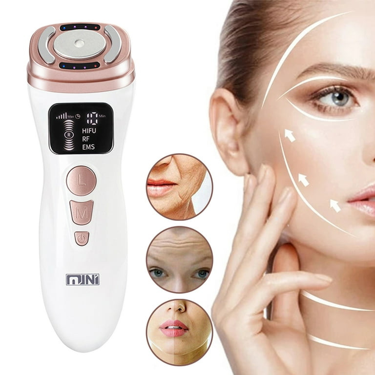 Mini H I F U Facial Machine Wrinkles Remove Face Massager Face Machine RF Skin Tightening Rejuvenation Anti aging Machine for Eye Chin Neck by