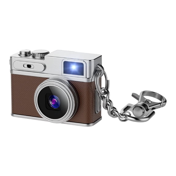 Mini HD Camera 1080P Resolution Lightweight 20g Portable Device with 180mAh Battery Loop Recording Photo Video Function Built-in Filters Ideal for Capturing Everyday Moments,Brown
