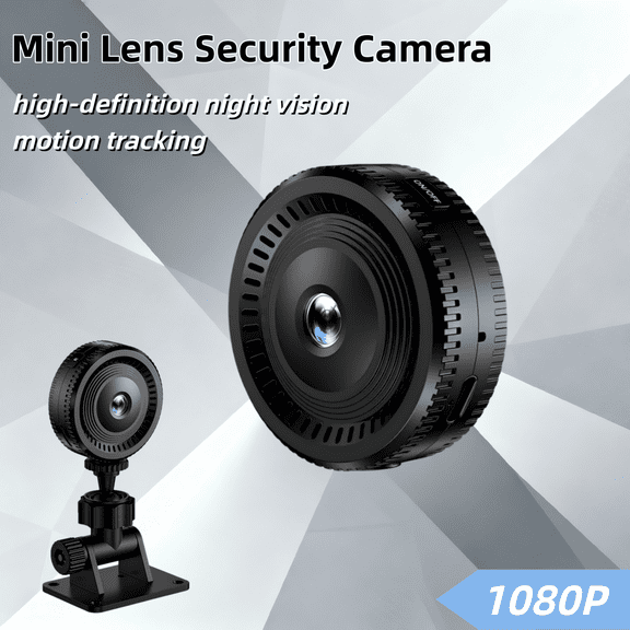 Mini HD Wireless Indoor Security Camera - 1080P APP Remote Control (Video Only), Compact Surveillance Cam for Home Office Monitoring