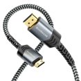 Mini HDMI to HDMI Cable (10FT, 4K 60Hz HDR, BiDirectional High Speed